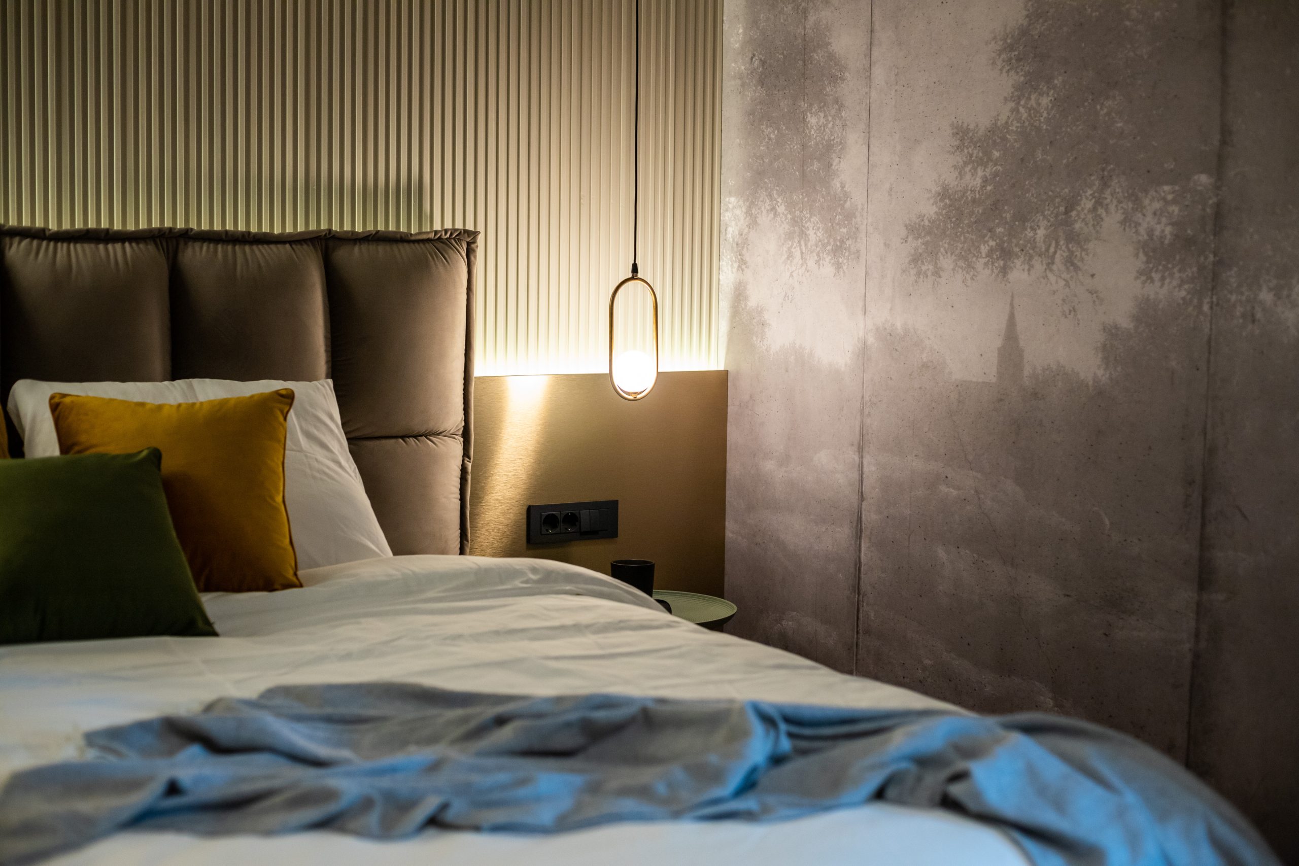Amenajare dormitor apartament de inchiriat Brasov