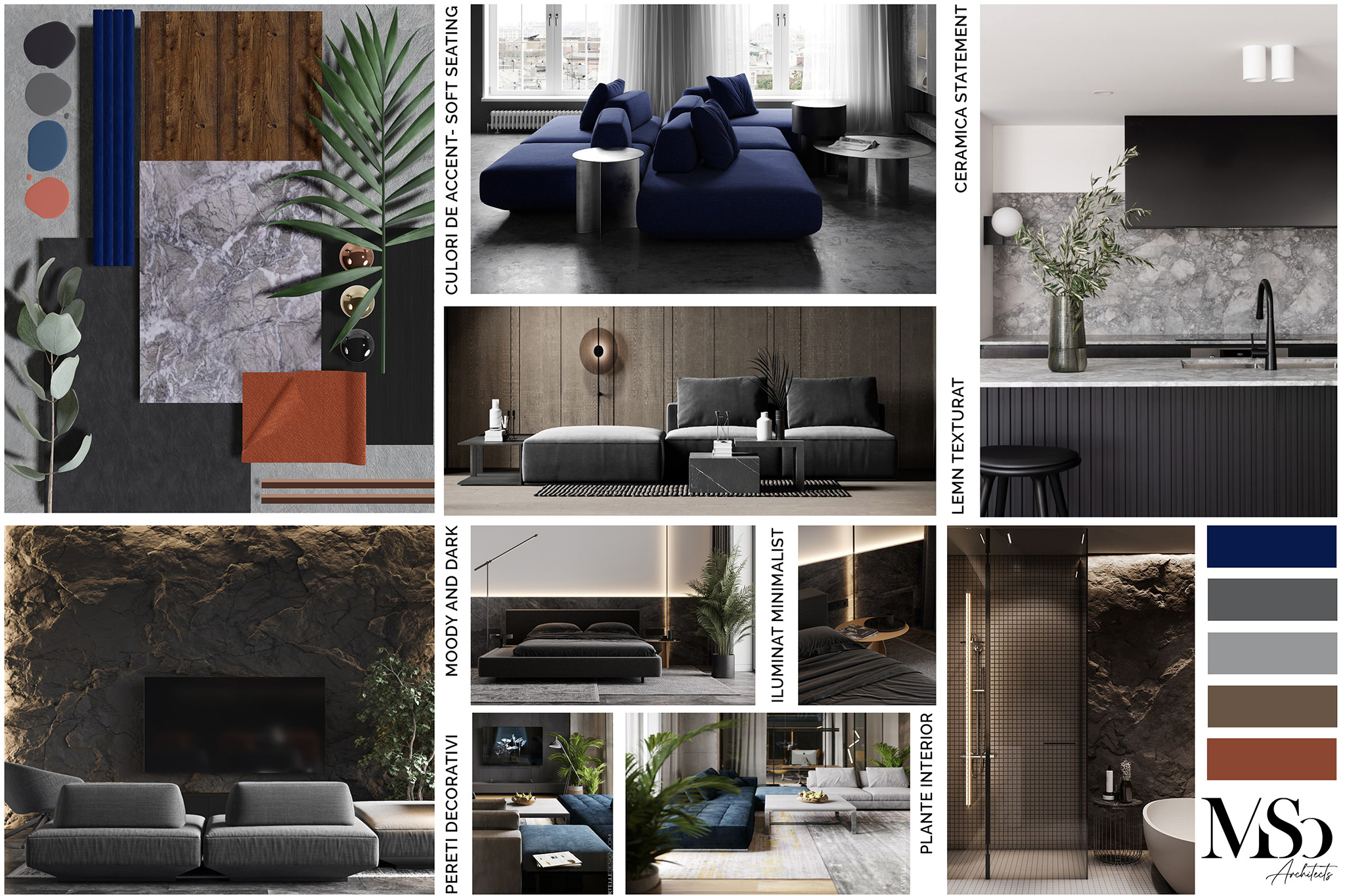 Moodboard amenajare de interior